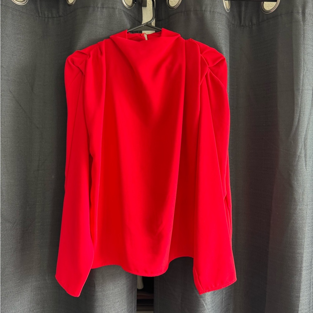 Zara Vibrant Red Top